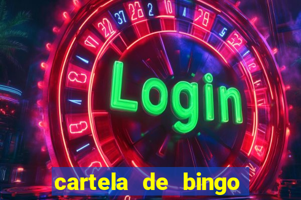 cartela de bingo cha de panela